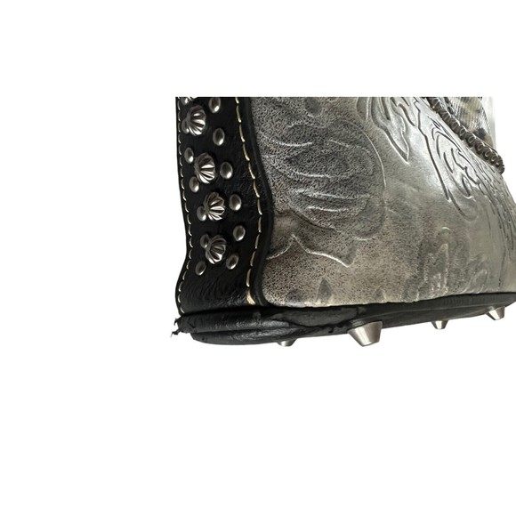 Studded Leopard Print Women's Bag - Picture 4 of 12